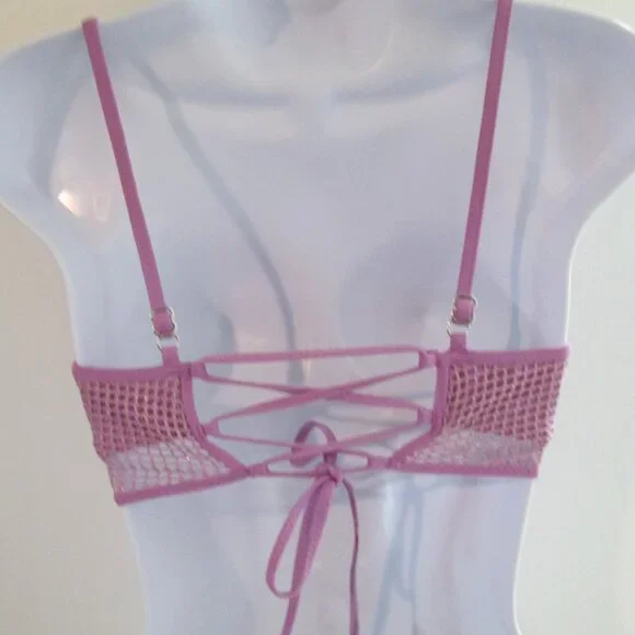 BECCA Standard Network Cami Bikini Top, Adjustable, Tie Back NWT Sz S - Picture 9 of 10